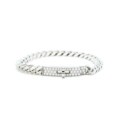 [Luxe Jewels]KELLY CHAIN SILVER DIAMOND BRACELET