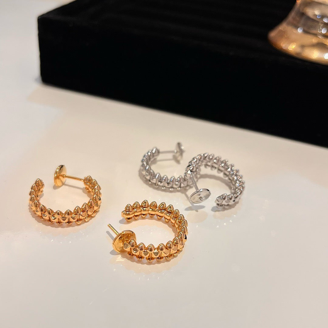 [Luxe Jewels]CLASH SMALL HOOP EARRINGS