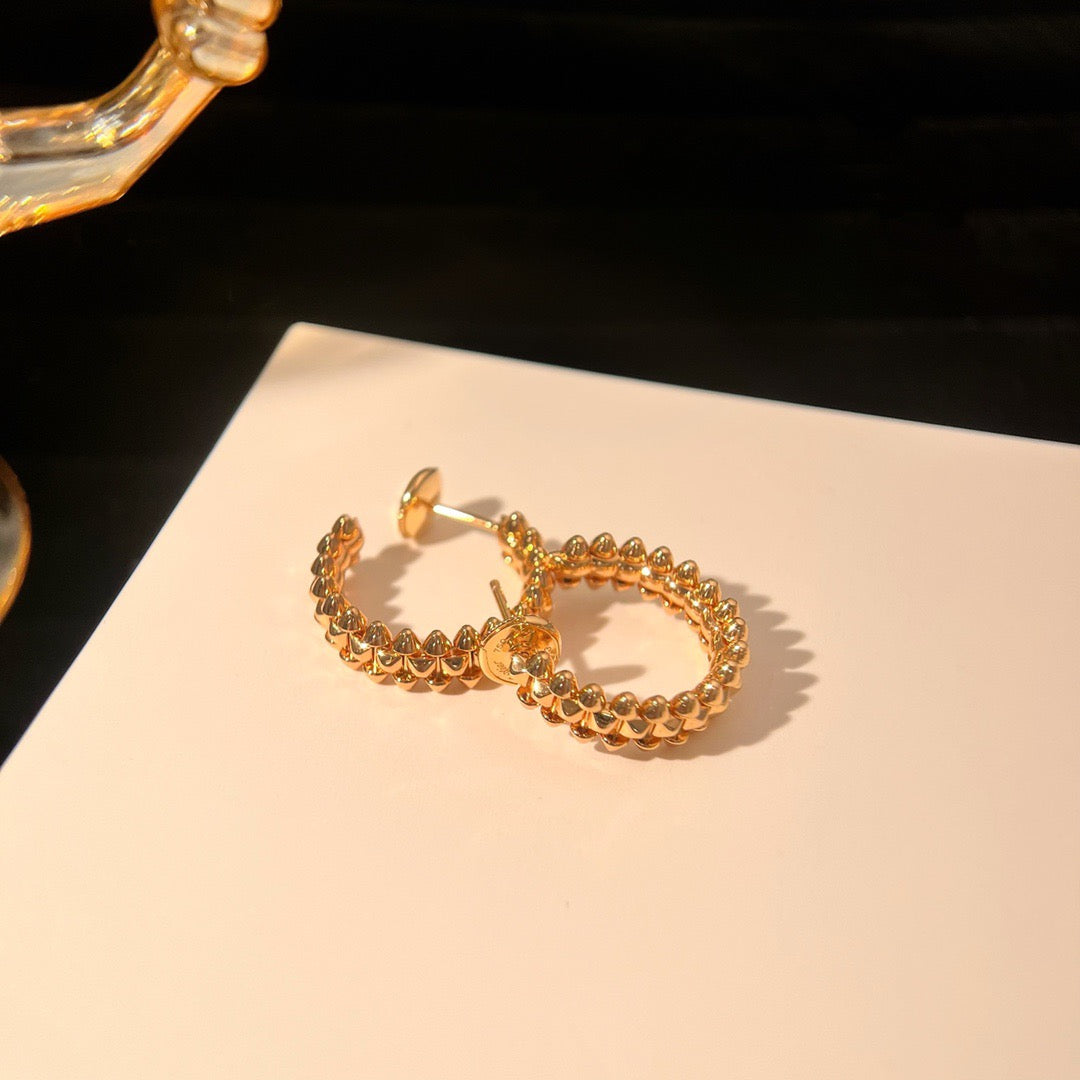 [Luxe Jewels]CLASH SMALL HOOP EARRINGS