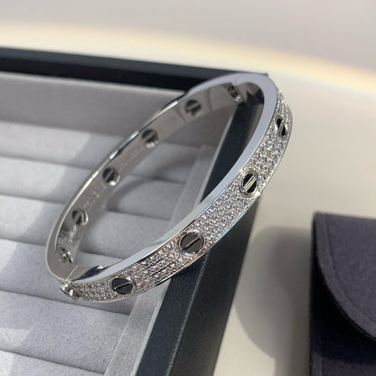 [Luxe Jewels]LOVE BRACELET 6.1MM DIAMOND-PAVED CERAMIC