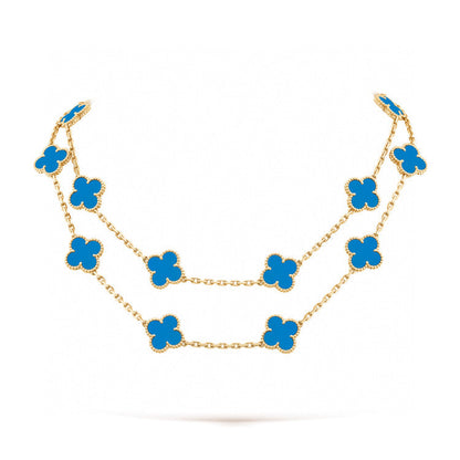 [Luxe Jewels]CLOVER 20 MOTIFS TURQUOISE GOLD