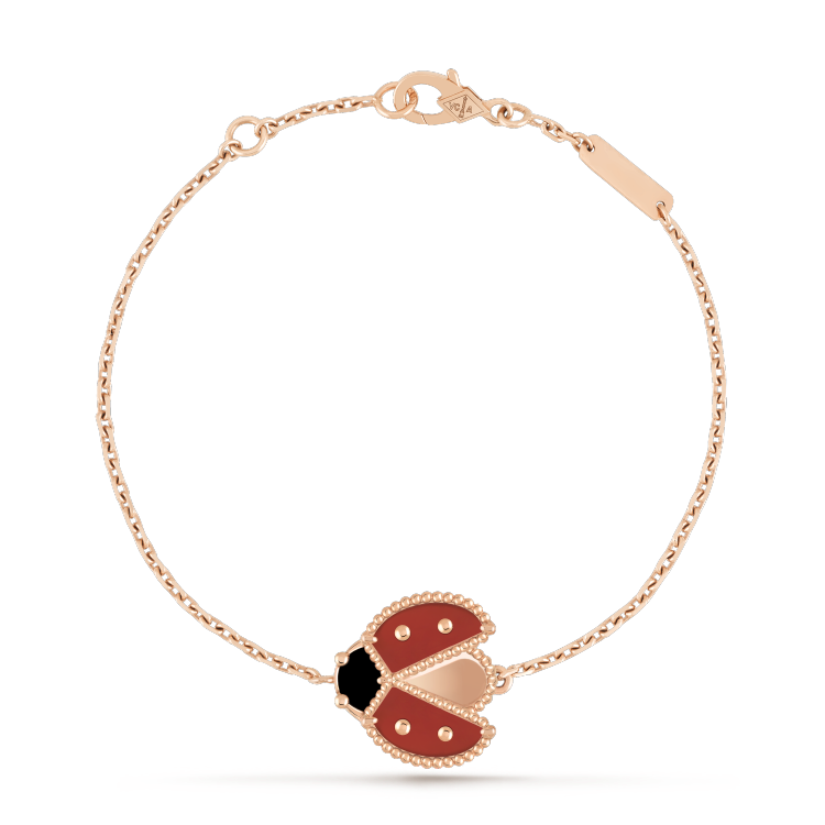 [Luxe Jewels]LUCKY SPRING 1 MOTIF PINK GOLD BRACELET