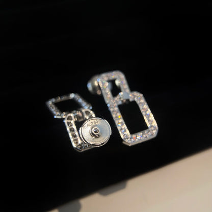 [Luxe Jewels]LINKS MEDIUM EARRINGS DIAMOND