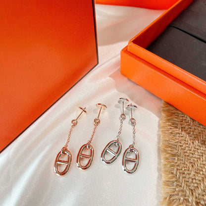 [Luxe Jewels]CHAINE TASSEL EARRINGS