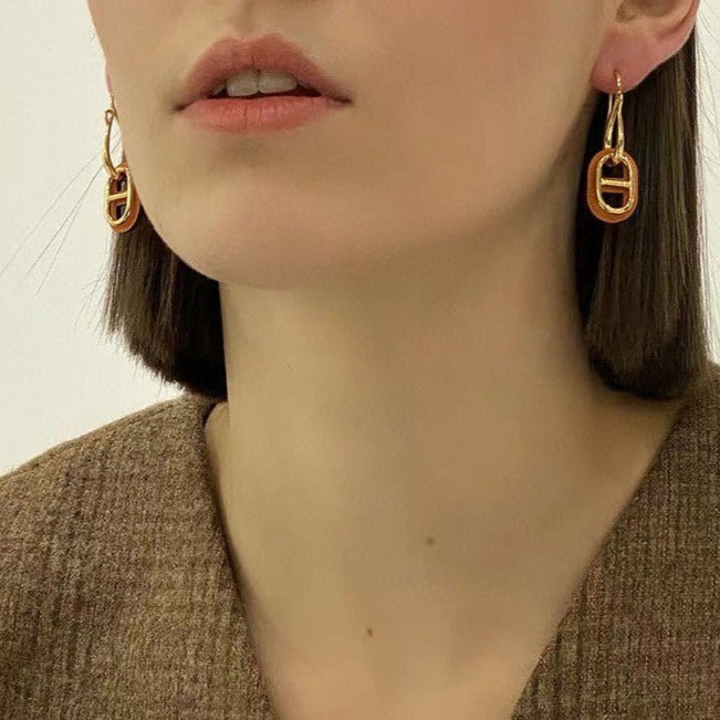 [Luxe Jewels]HM O'MAILLON GOLD EARRINGS