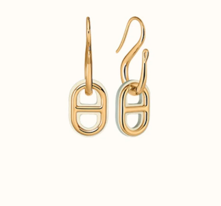 [Luxe Jewels]HM O'MAILLON GOLD EARRINGS