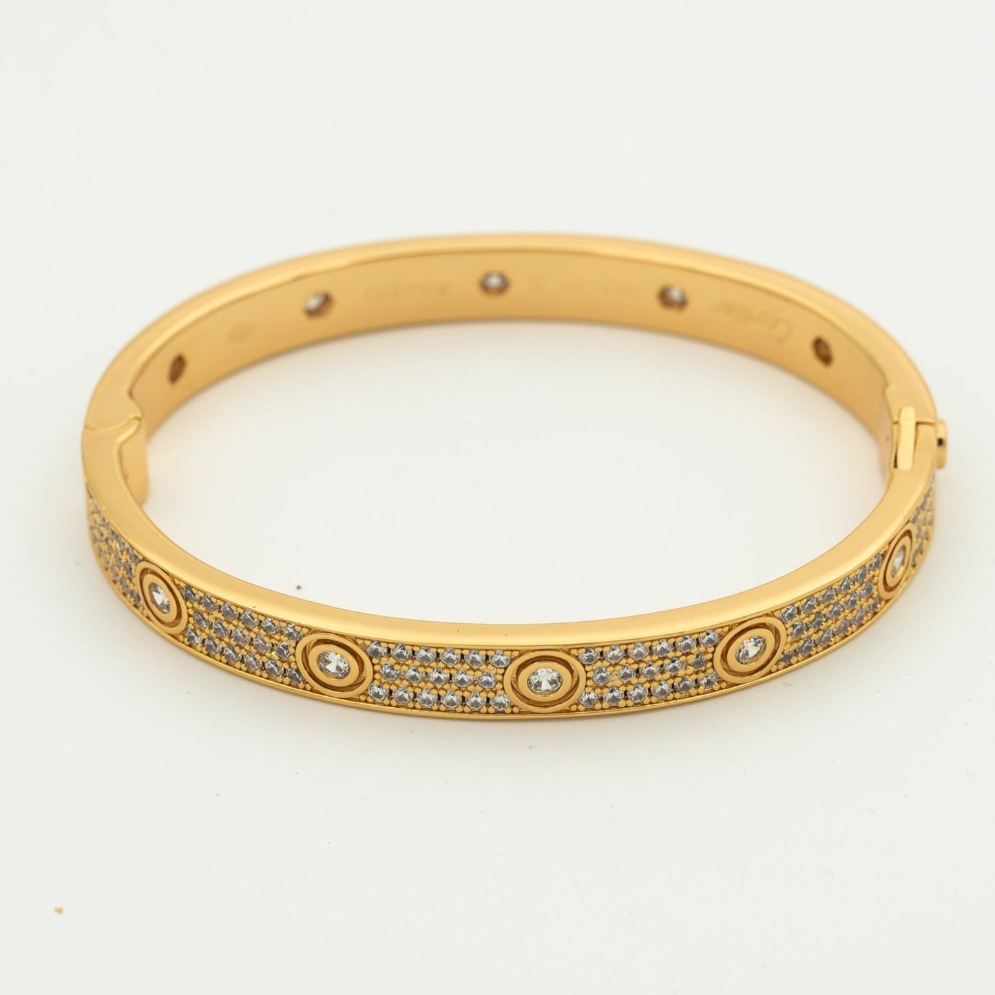 [Luxe Jewels]LOVE BRACELET 6.1MM DIAMOND-PAVED 10 BIG DIAMONDS