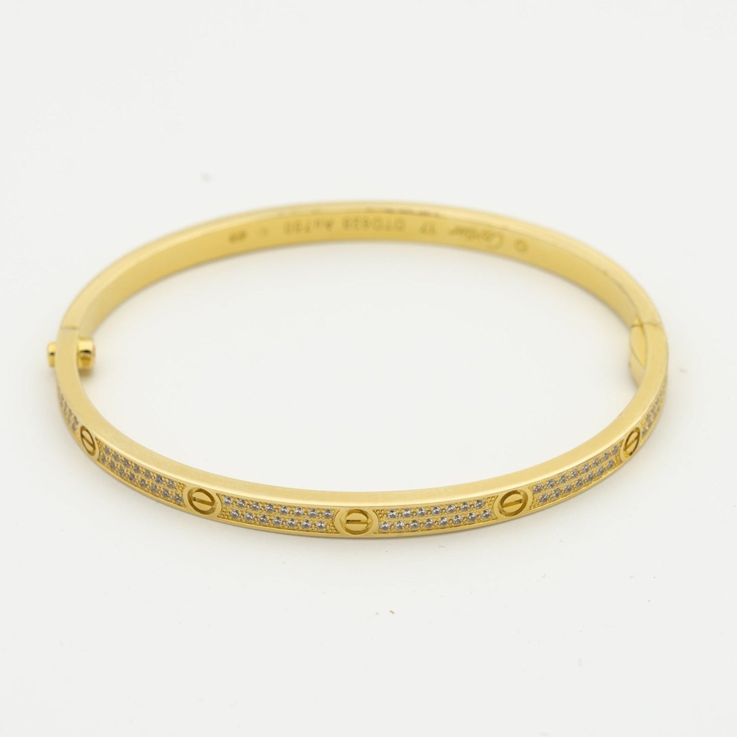 [Luxe Jewels]LOVE BRACELET 3.65MM DIAMOND-PAVED