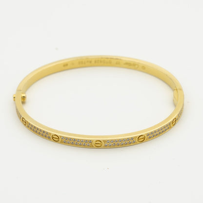 [Luxe Jewels]LOVE BRACELET 3.65MM DIAMOND-PAVED