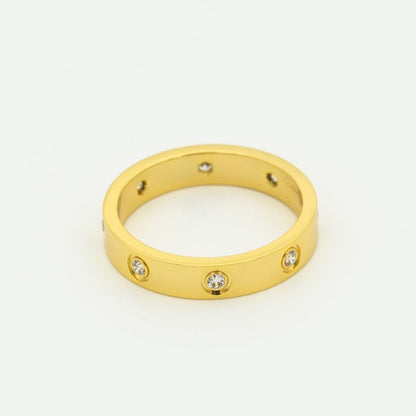 [Luxe Jewels]LOVE RING 3.6MM 8 DIAMONDS