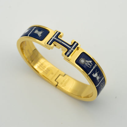 [Luxe Jewels]H BRACELET BLUE CERAMIC