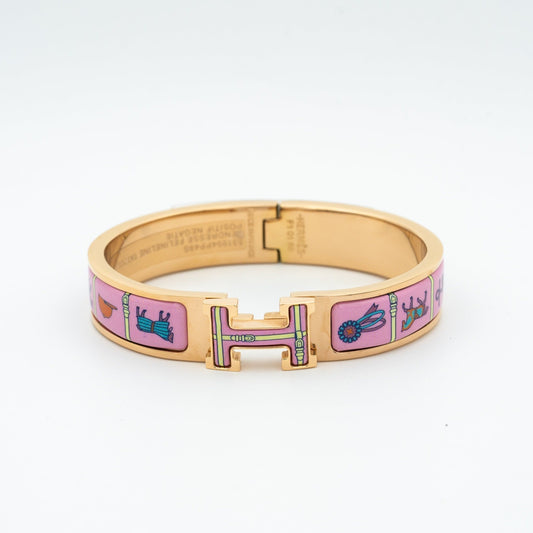 [Luxe Jewels]H PINK GOLD BRACELET PINK CERAMIC