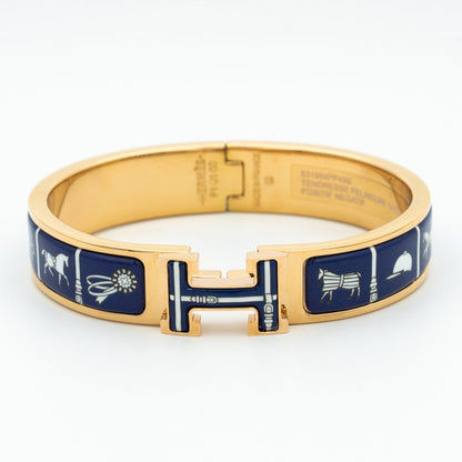 [Luxe Jewels]H BRACELET BLUE CERAMIC