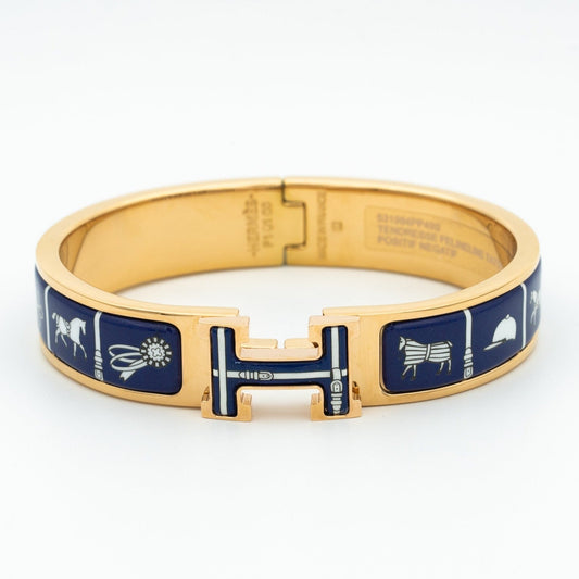 [Luxe Jewels]H BRACELET BLUE CERAMIC