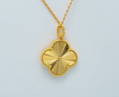 [Luxe Jewels]CLOVER 25MM PEDANT NECKLACE GOLD