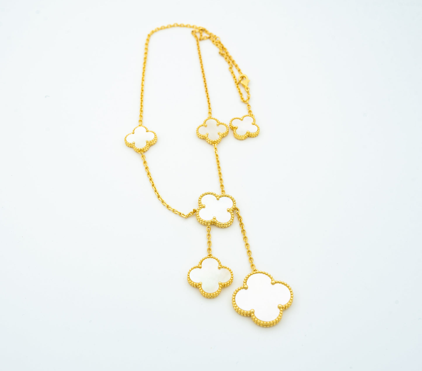 [Luxe Jewels]CLOVER MOTHER OF PEARL NECKLACE 6 MOTIF