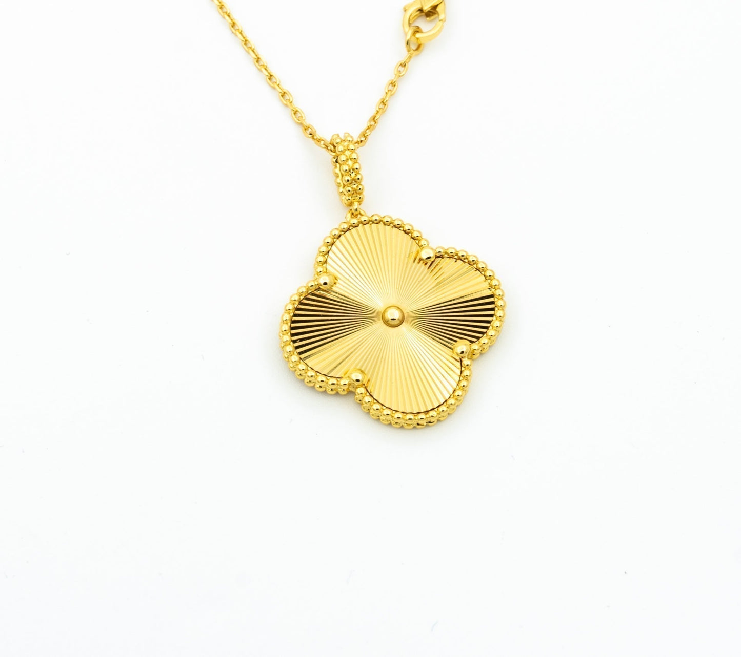 [Luxe Jewels]CLOVER 25MM PEDANT NECKLACE GOLD