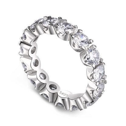 [Luxe Jewels]Eternity Round Cut Tennis Ring