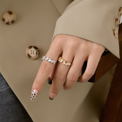 [Luxe Jewels]Delicate Multi Cut Ring