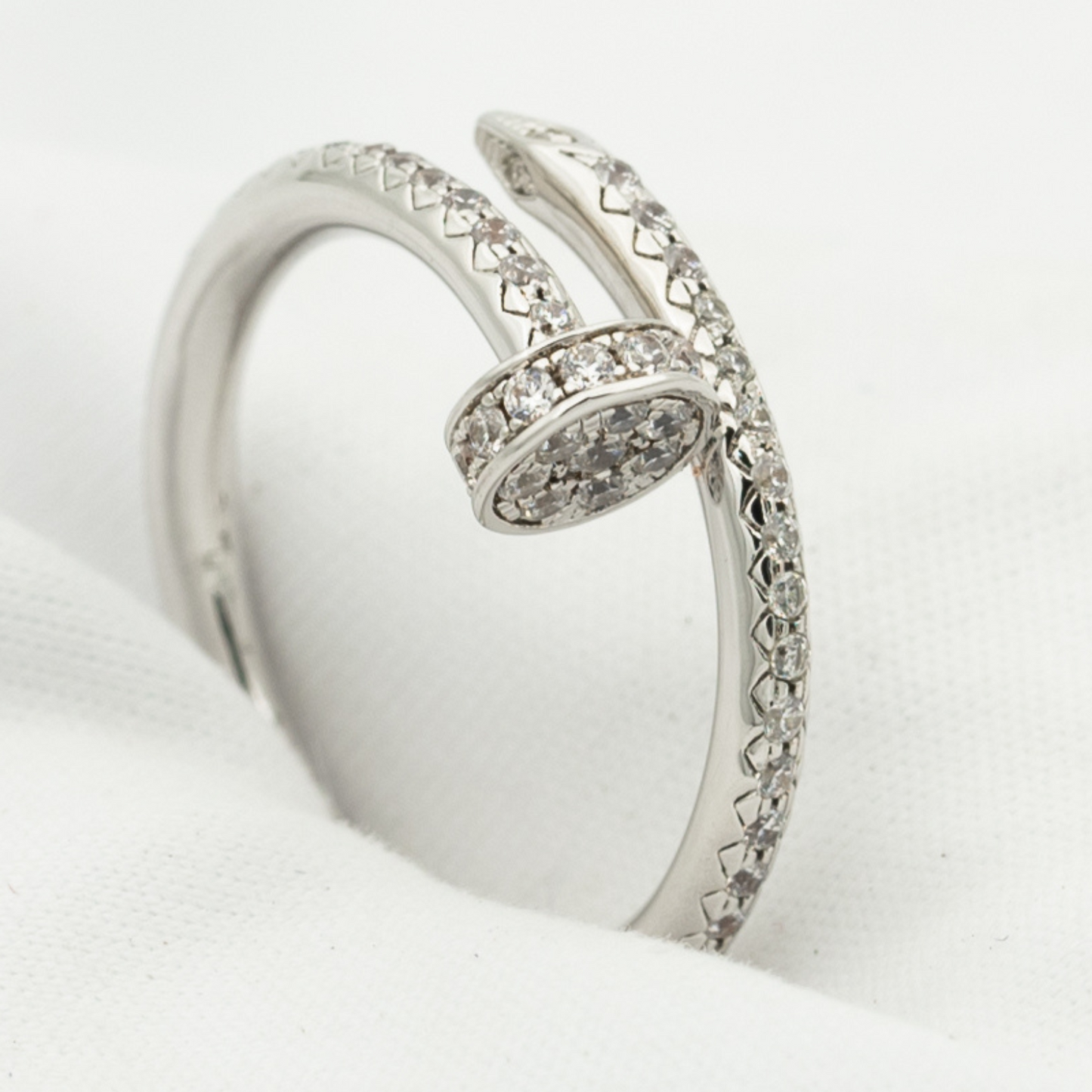 [Luxe Jewels]JUSTE RING 1.8MM SILVER DIAMONDS