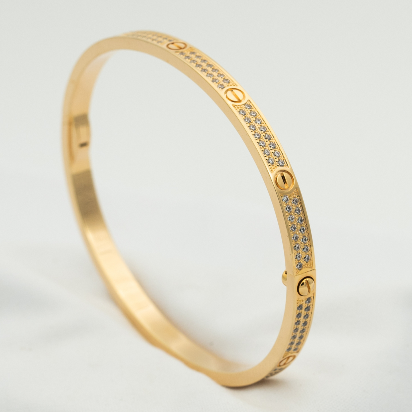 [Luxe Jewels]LOVE BRACELET 3.65MM DIAMOND-PAVED