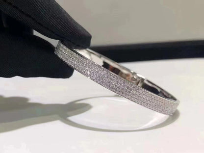 [Luxe Jewels]HM KELLY BRACELET IN SILVER AND FULL PAVE DIAMOND