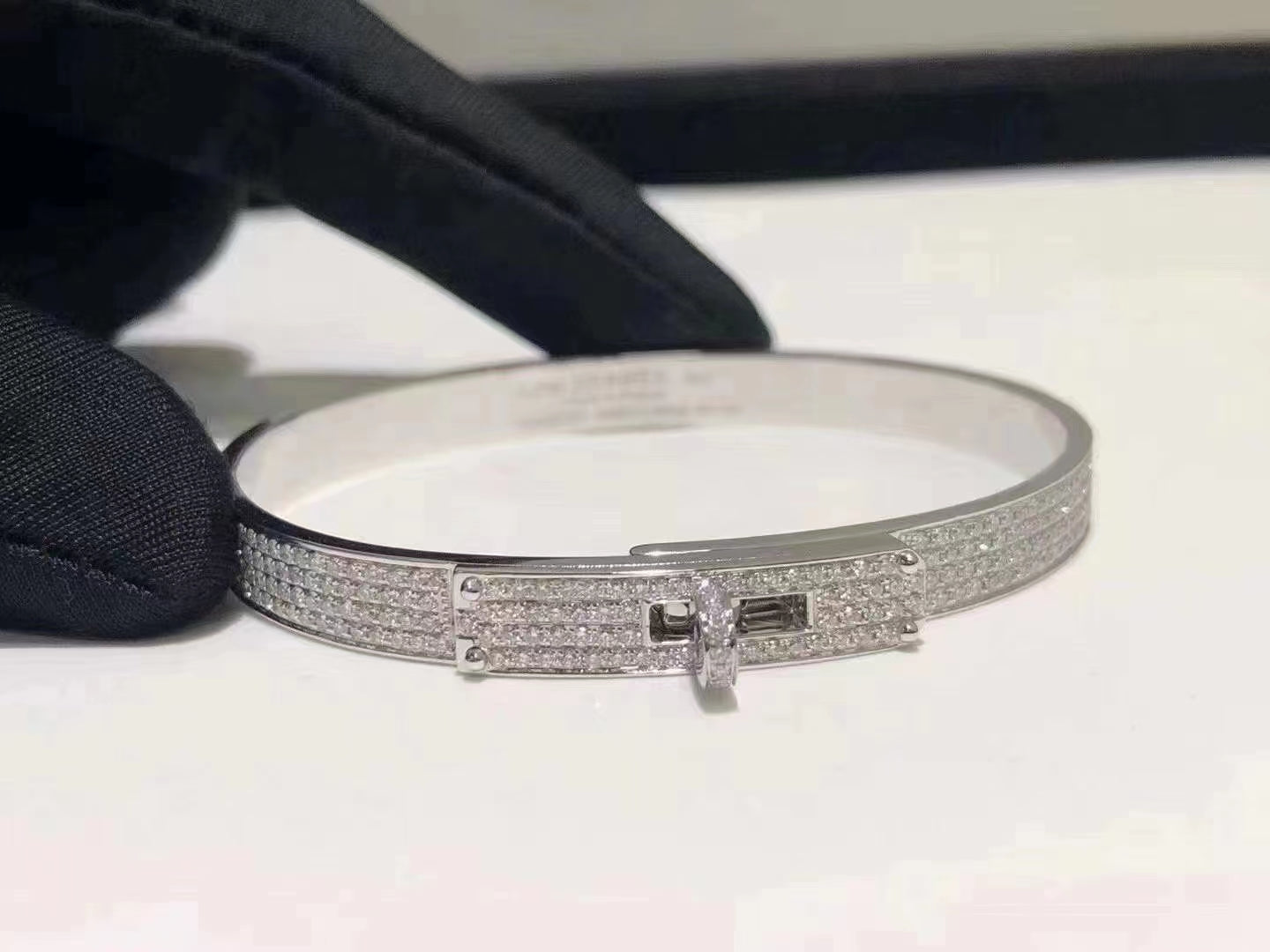 [Luxe Jewels]HM KELLY BRACELET IN SILVER AND FULL PAVE DIAMOND