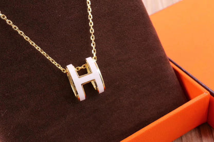 [Luxe Jewels]HM CLIC イエロー エナメル ゴールド ネックレス