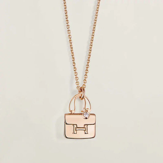 [Luxe Jewels]AMULETTE PEDANT ROSE GOLD NECKLACE