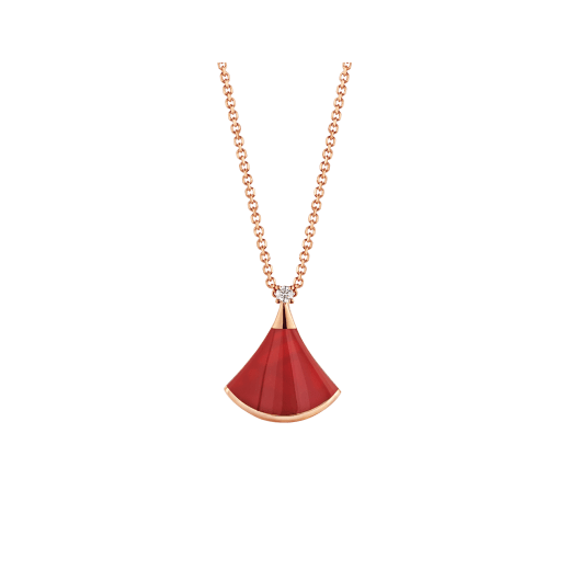 [Luxe Jewels]DREAM NECKLACE CARNELIAN 1 DIAMOND