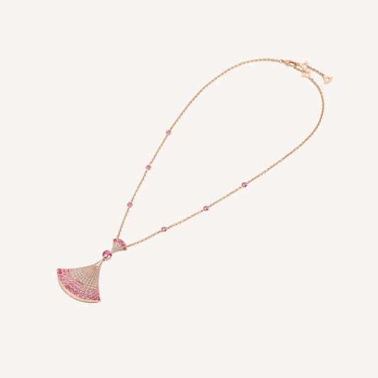 [Luxe Jewels]DREAM NECKLACK DIAMOND PINK GOLD