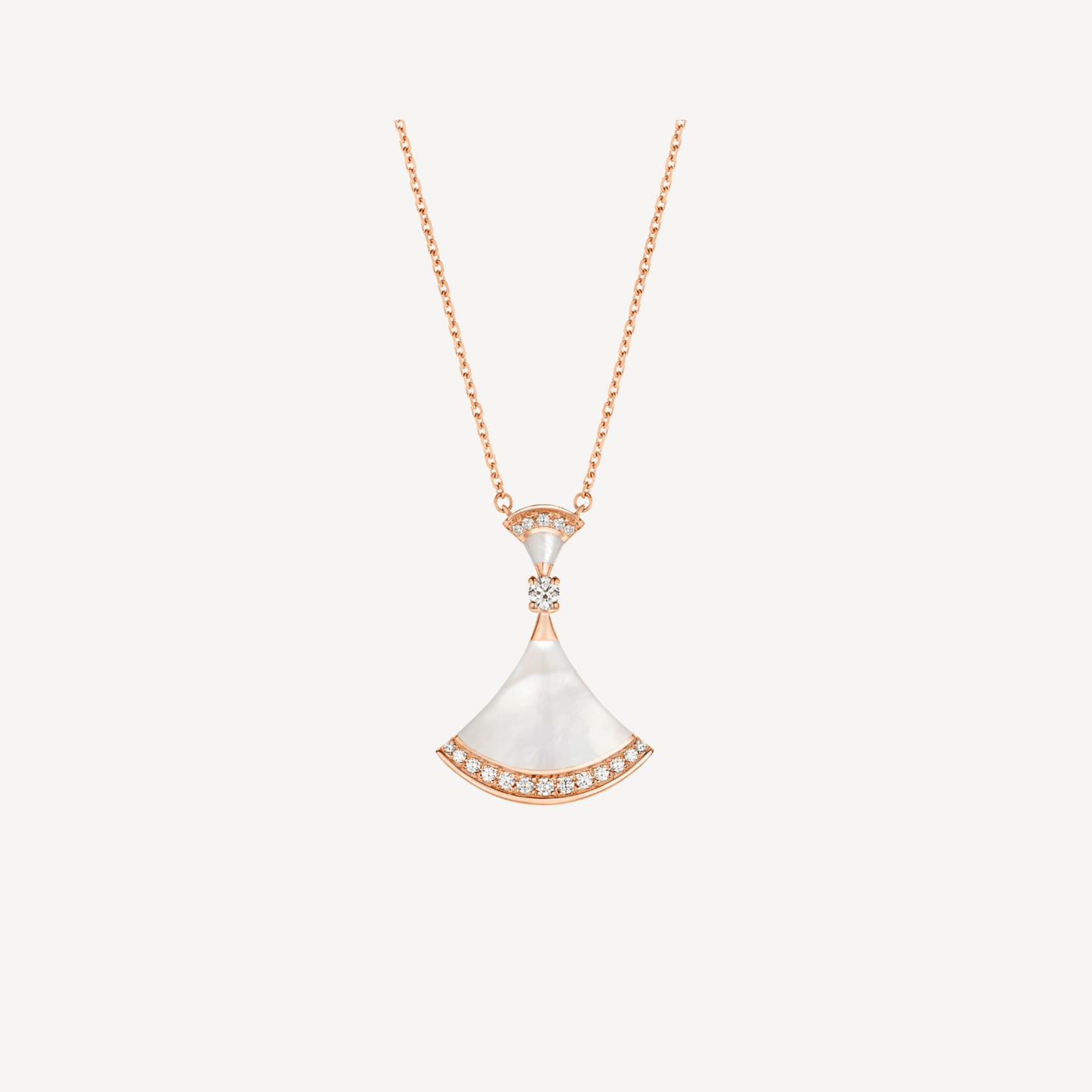 [Luxe Jewels]DREAM NECKLACE MOP PINK GOLD DIAMOND