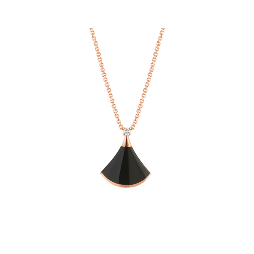 [Luxe Jewels]DREAM NECKLACE ONYX 1 DIAMOND