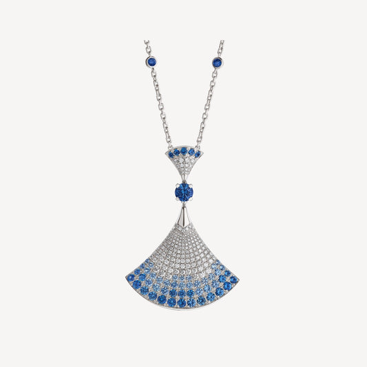 [Luxe Jewels]DREAM NECKLACE AGATE SILVER DIAMOND