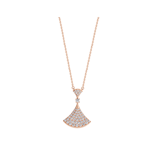 [Luxe Jewels]DREAM NECKLACE PINK GOLD FULL DIAMOND