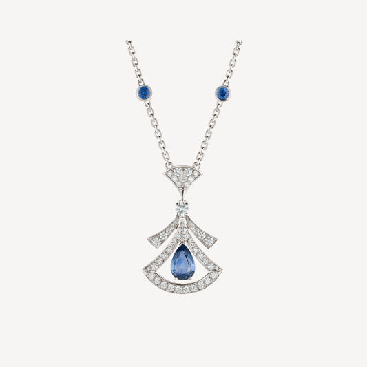 [Luxe Jewels]DREAM NECKLACE AGATE DIAMOND SILVER