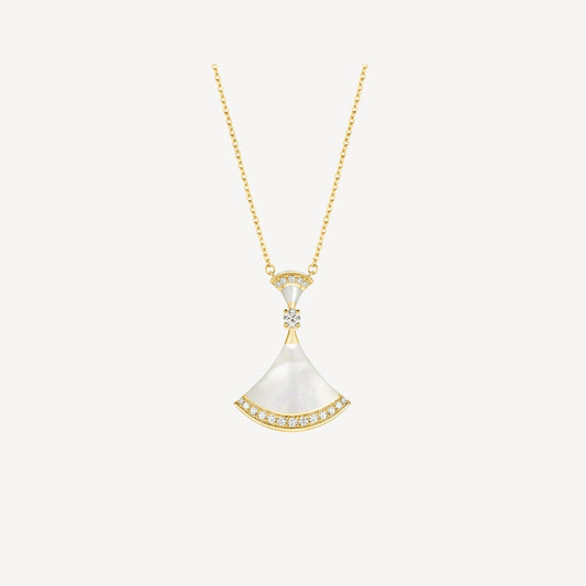 [Luxe Jewels]DREAM NECKLACE MOP GOLD DIAMOND