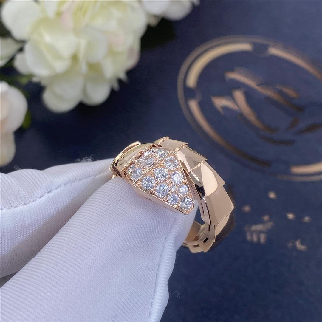 [MERA]SERPENTI RING ROSGOLD DIAMANT