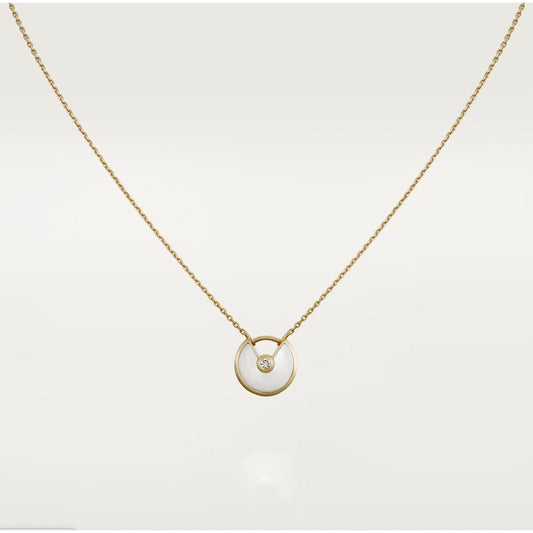 [Luxe Jewels]AMULETTE ROSE GOLD MOP NECKLACE