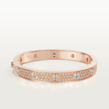 [Luxe Jewels]LOVE BRACELET 6.1MM DIAMOND-PAVED 10 BIG DIAMONDS