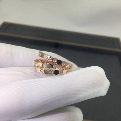 [Luxe Jewels]BEE LOVE RING PINK GOLD DIAMOND