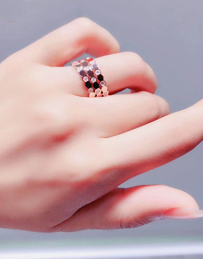 [Luxe Jewels]BEE LOVE RING PINK GOLD DIAMOND