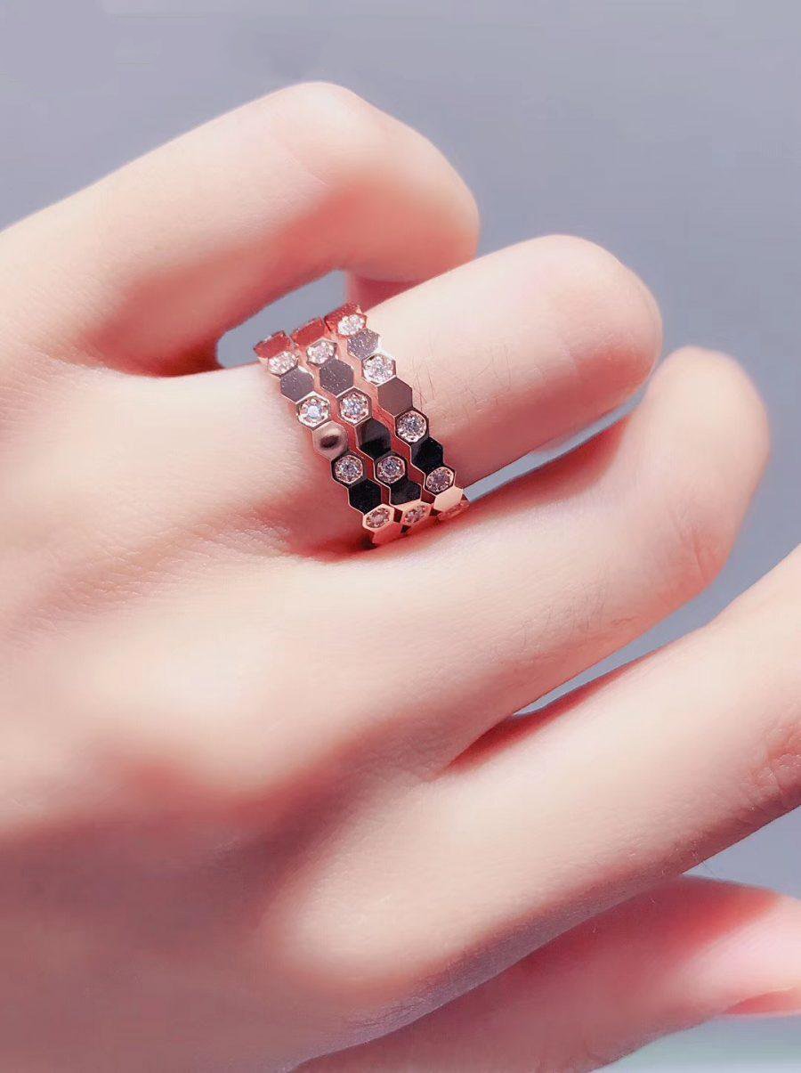 [Luxe Jewels]BEE LOVE RING PINK GOLD DIAMOND