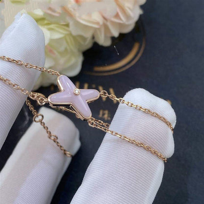 [Luxe Jewels]JEUX BRACELET PINK MOP PINK GOLD 1 DIAMOND