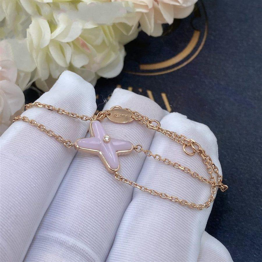 [Luxe Jewels]JEUX BRACELET PINK MOP PINK GOLD 1 DIAMOND