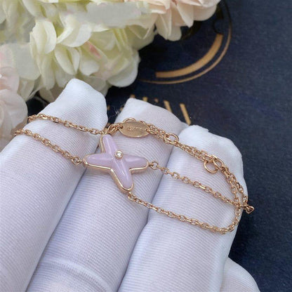 [Luxe Jewels]JEUX BRACELET PINK MOP PINK GOLD 1 DIAMOND