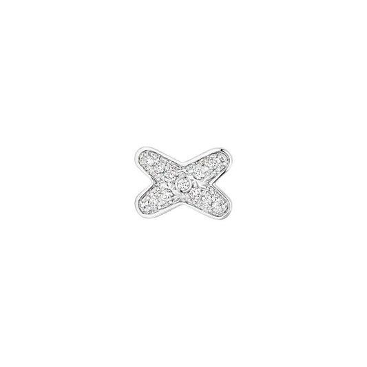 [Luxe Jewels]JEUX DE SILVER DIAMOND EARRINGS