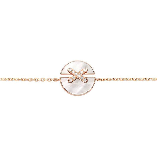 [Luxe Jewels]JEUX DE BRACELET MOP PINK GOLD DIAMONDS