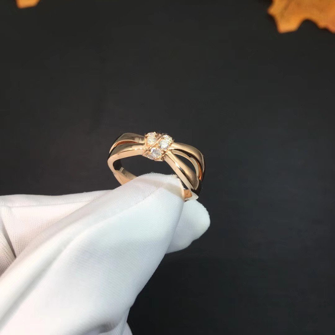 [Luxe Jewels]LIENS RING PINK GOLD DIAMOND