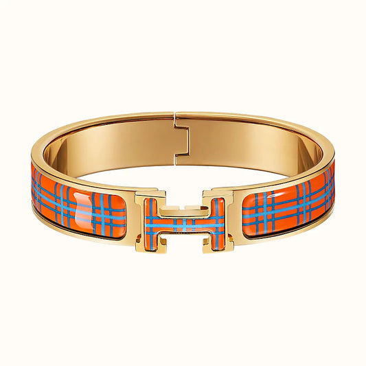 [Luxe Jewels]H TARTAN BRACELET 12MM